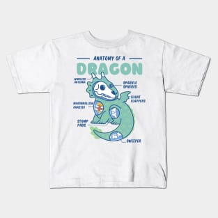 Anatomy of a Dragon Kawaii Kids T-Shirt